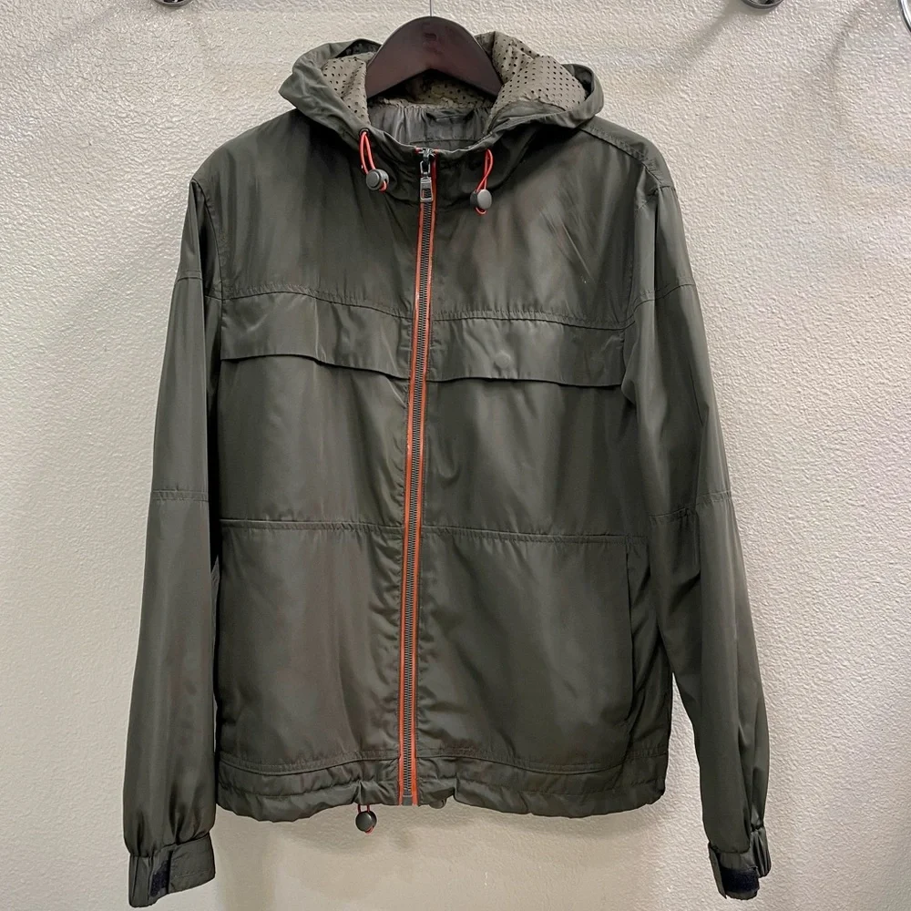Men’s Zara long sleeve windbreaker medium olive jacket outerwear - medium - Picture 1 of 7